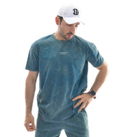 Oversize-T-Shirt mit Stone-Wash-Muster