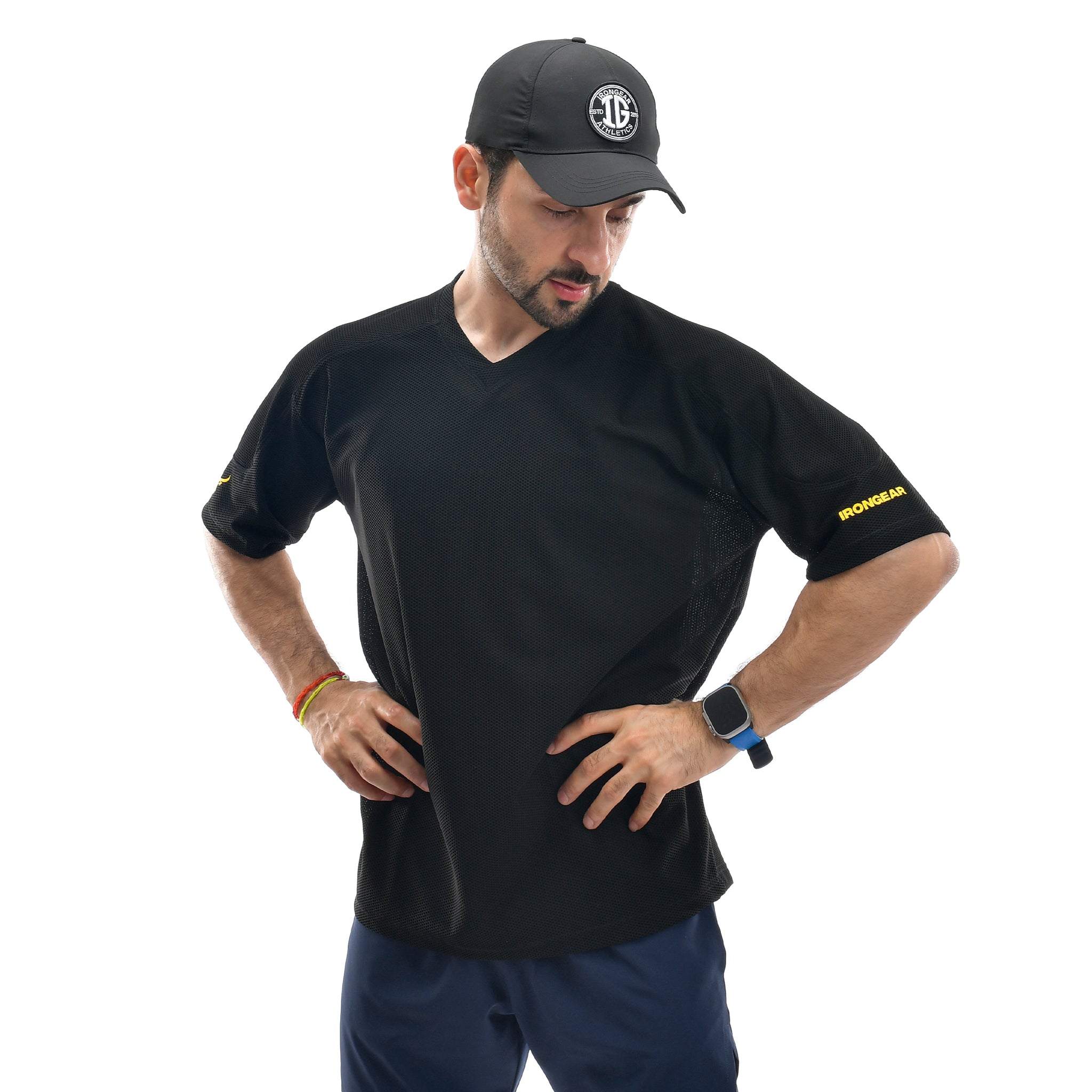 Maglietta oversize in rete Gold Standard