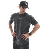 Oversize-T-Shirt mit Stone-Wash-Muster