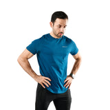 Komfort-T-Shirt mit U-Ausschnitt