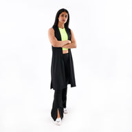 Ribbed Sleeveless Cardigan - IRONGEAR Fitness