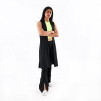 Ribbed Sleeveless Cardigan - IRONGEAR Fitness