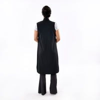 Ribbed Sleeveless Cardigan - IRONGEAR Fitness