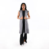 Ribbed Sleeveless Cardigan - IRONGEAR Fitness