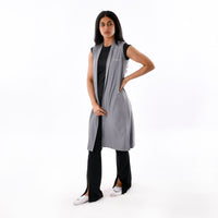 Ribbed Sleeveless Cardigan - IRONGEAR Fitness