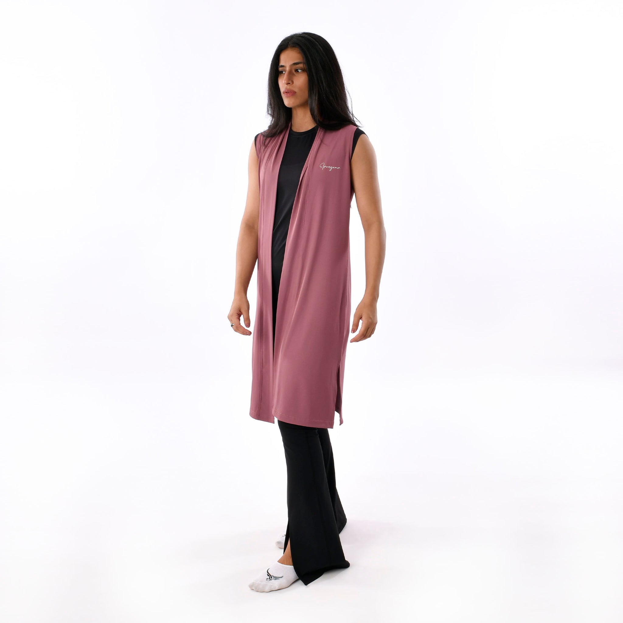 Ribbed Sleeveless Cardigan - IRONGEAR Fitness