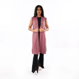 Ribbed Sleeveless Cardigan - IRONGEAR Fitness