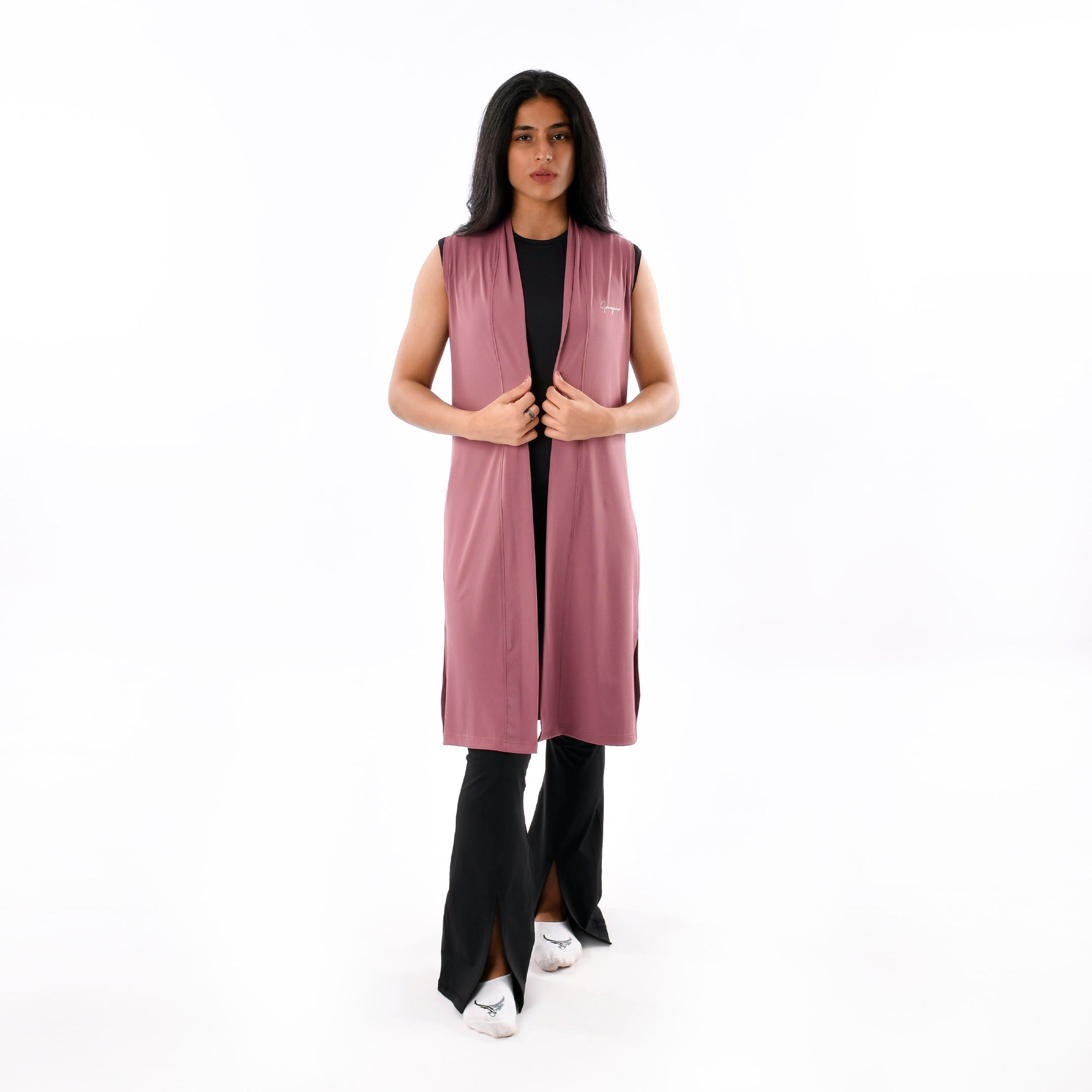 Ribbed Sleeveless Cardigan - IRONGEAR Fitness