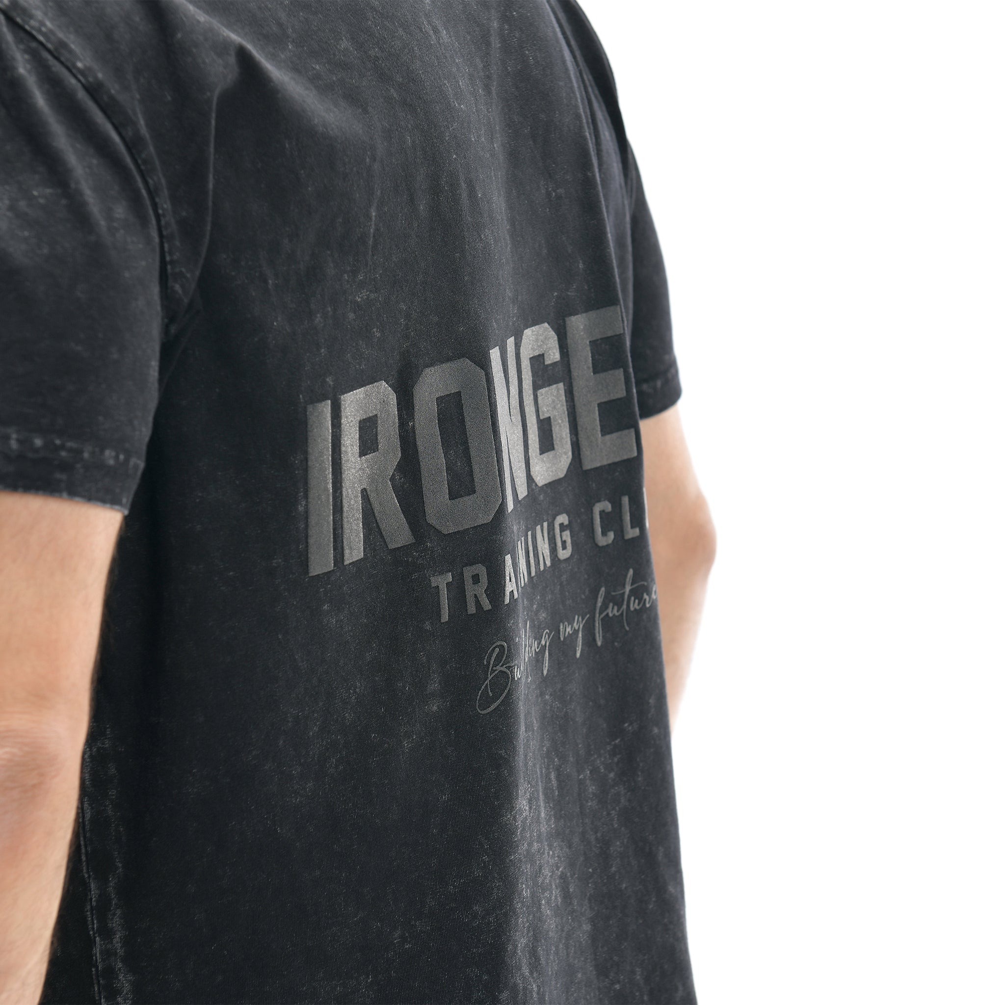 Oversize-T-Shirt mit Stone-Wash-Muster