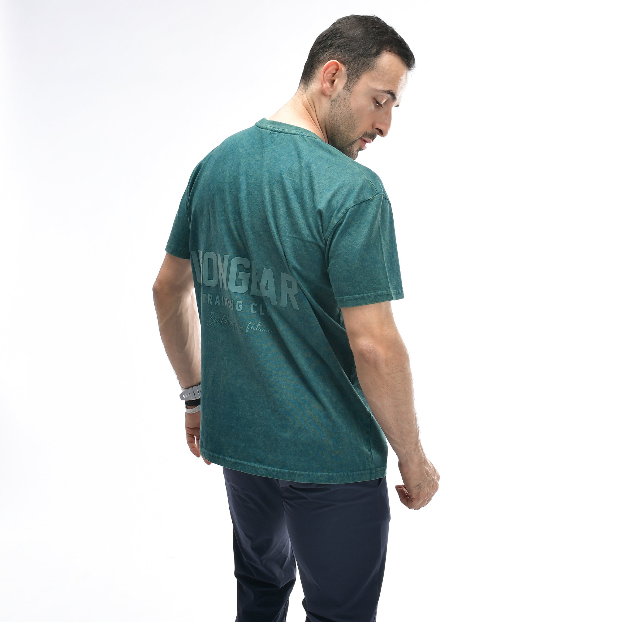 Oversize-T-Shirt mit Stone-Wash-Muster