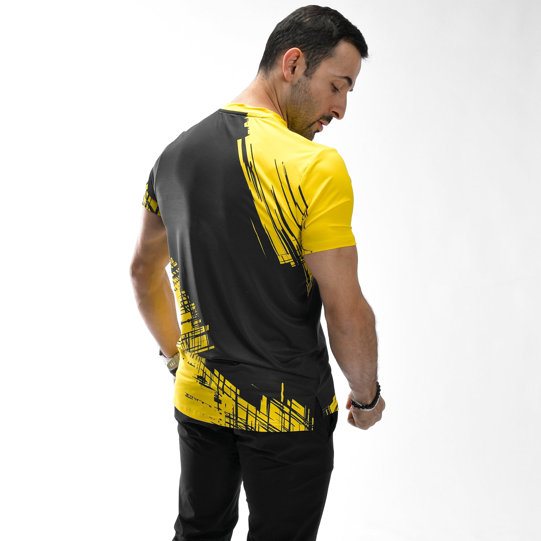 Stone Wash Langarm-T-Shirt