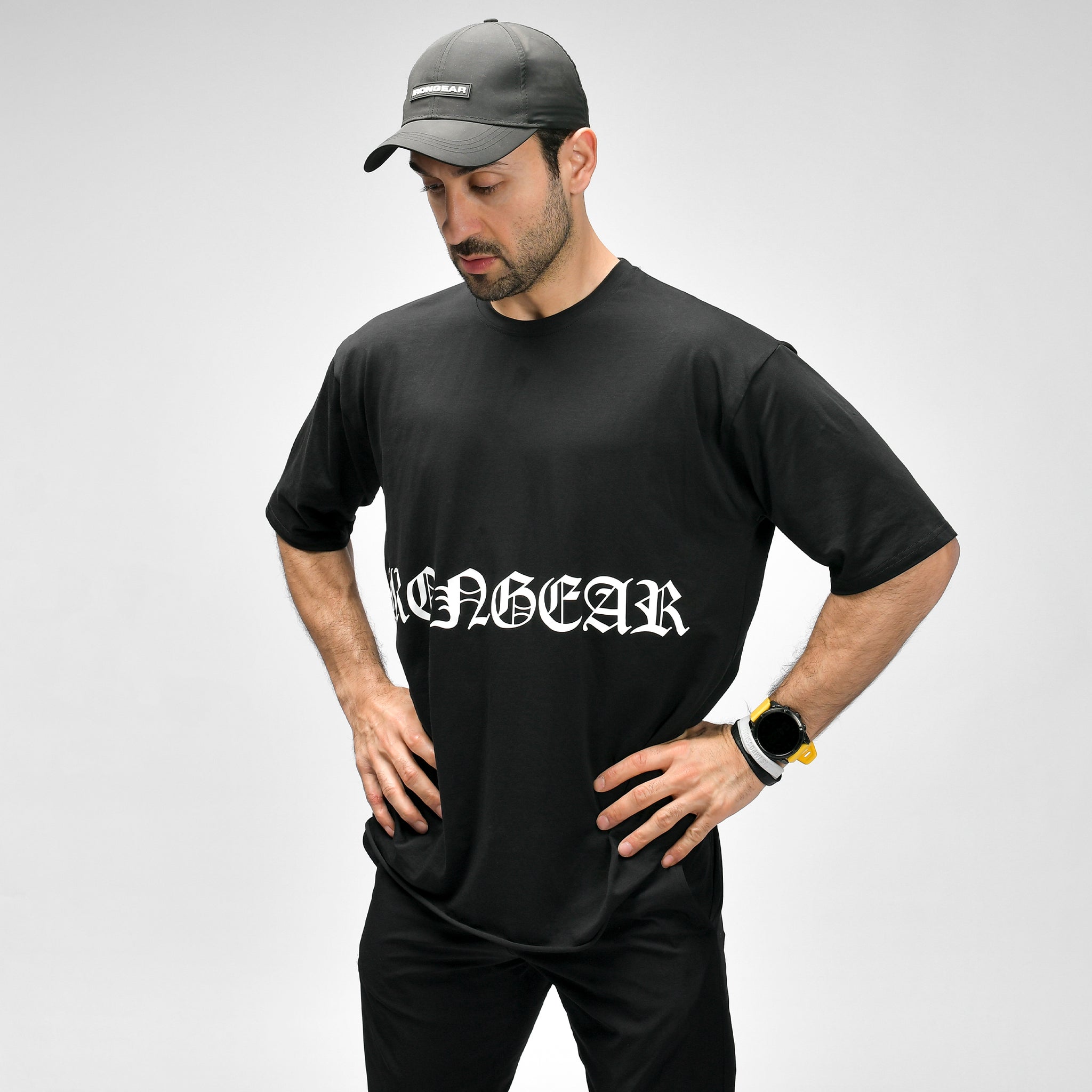 Raw Script Oversize Tee