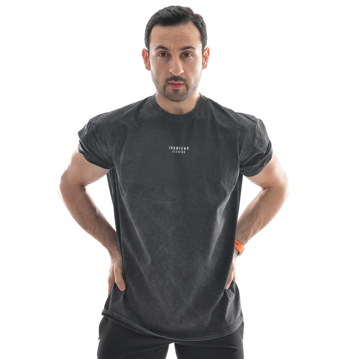 Oversize-T-Shirt mit Stone-Wash-Muster