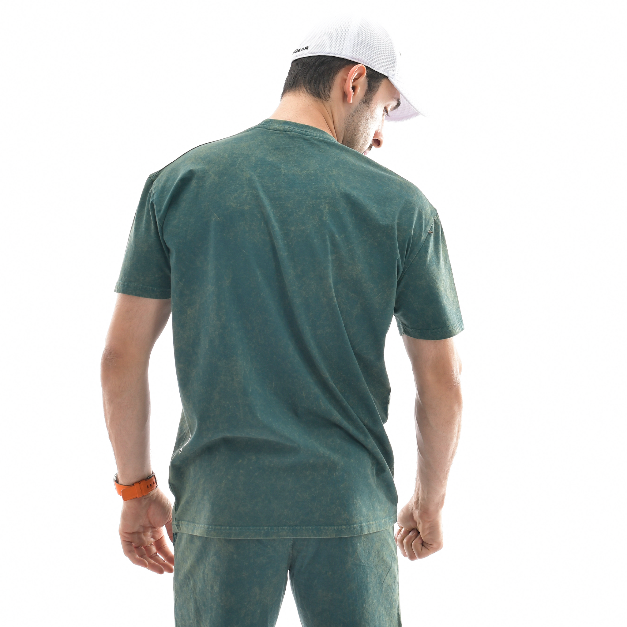 Oversize-T-Shirt mit Stone-Wash-Muster