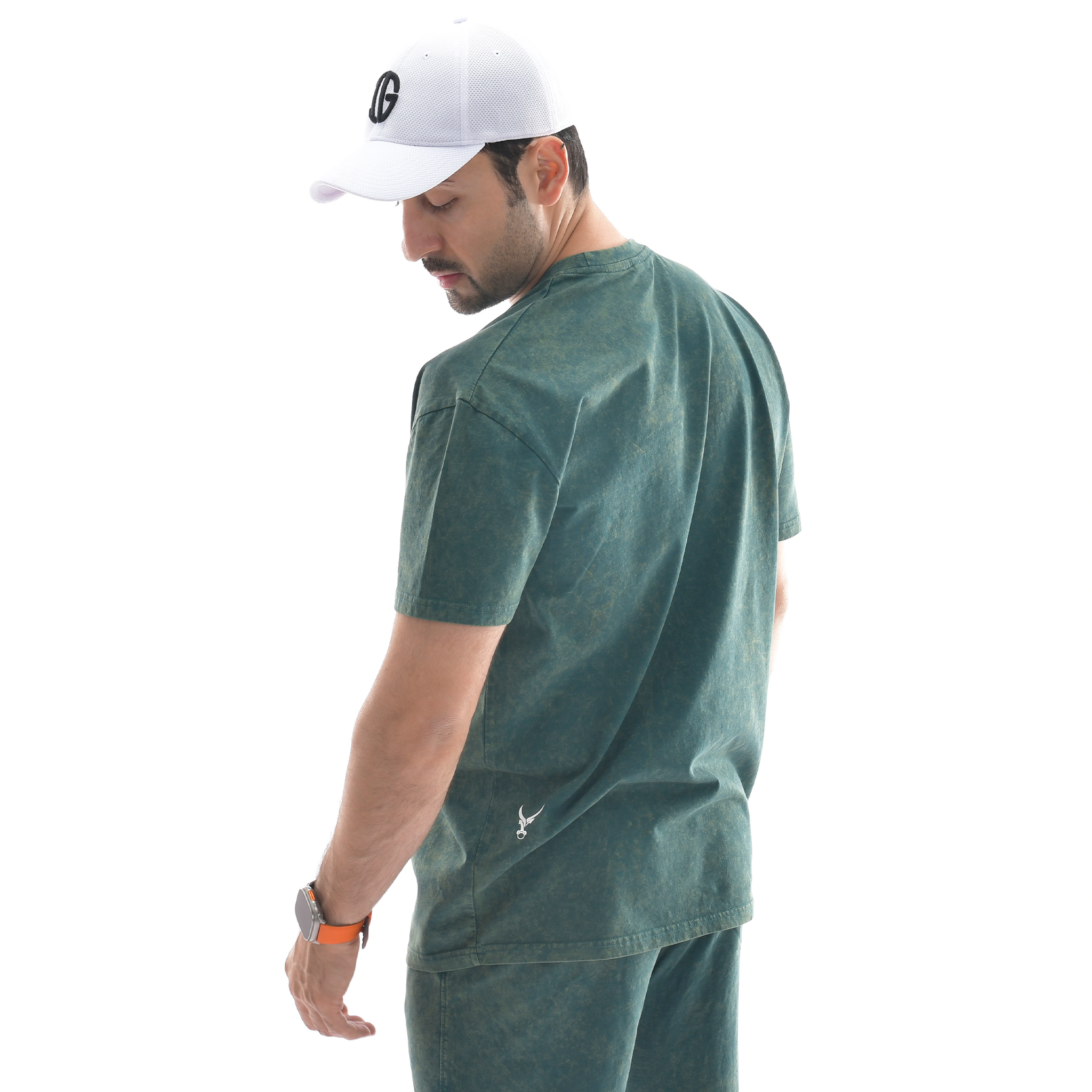 Oversize-T-Shirt mit Stone-Wash-Muster