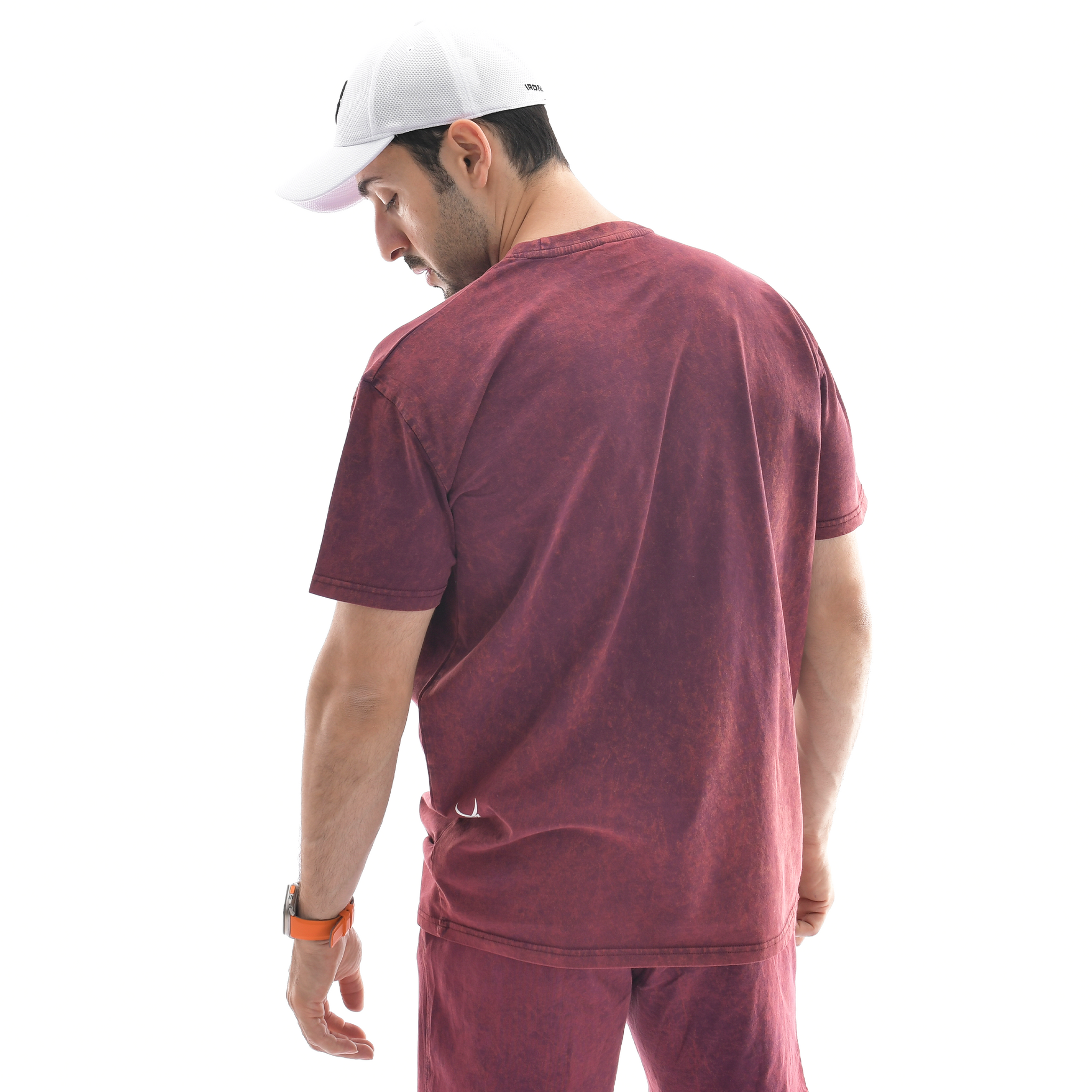 Oversize-T-Shirt mit Stone-Wash-Muster