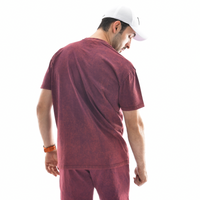 Oversize-T-Shirt mit Stone-Wash-Muster