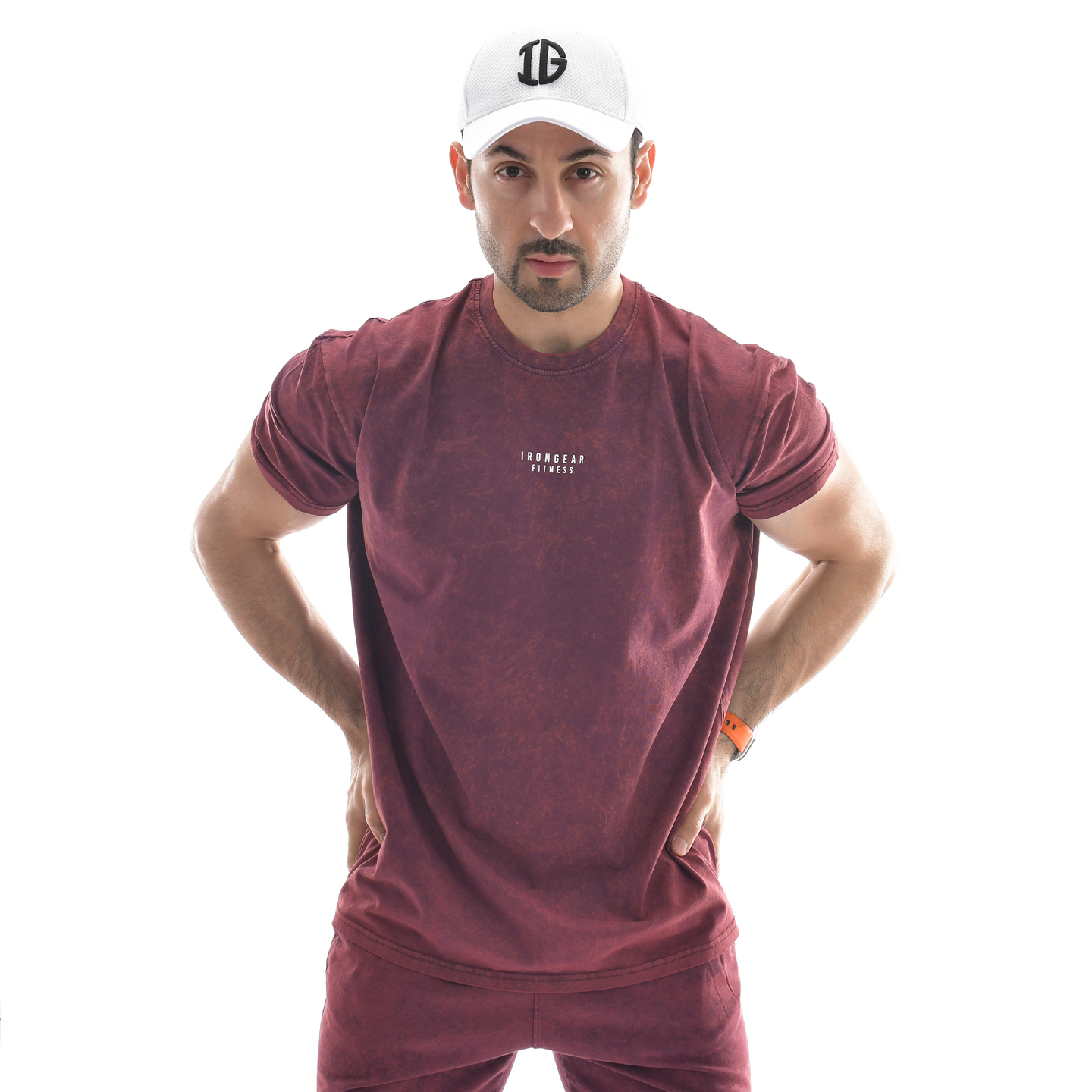 Oversize-T-Shirt mit Stone-Wash-Muster