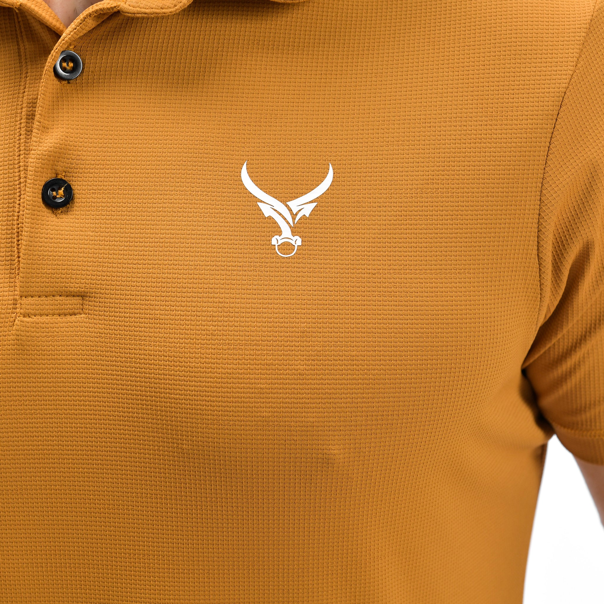 Poloshirt mit Waffelmuster