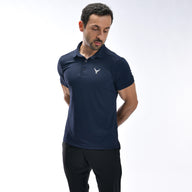 Poloshirt mit Waffelmuster