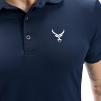 Poloshirt mit Waffelmuster