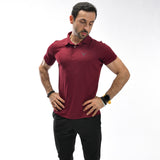 Poloshirt mit Waffelmuster