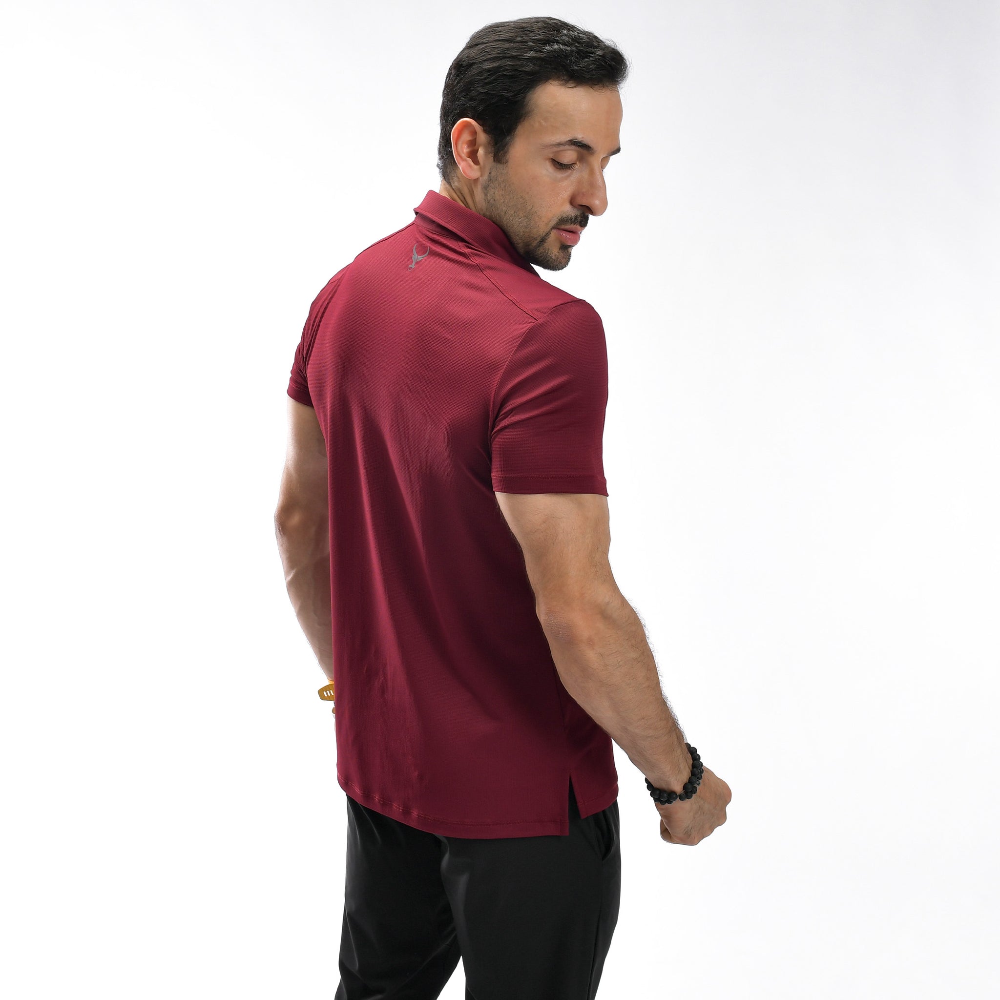 Poloshirt mit Waffelmuster