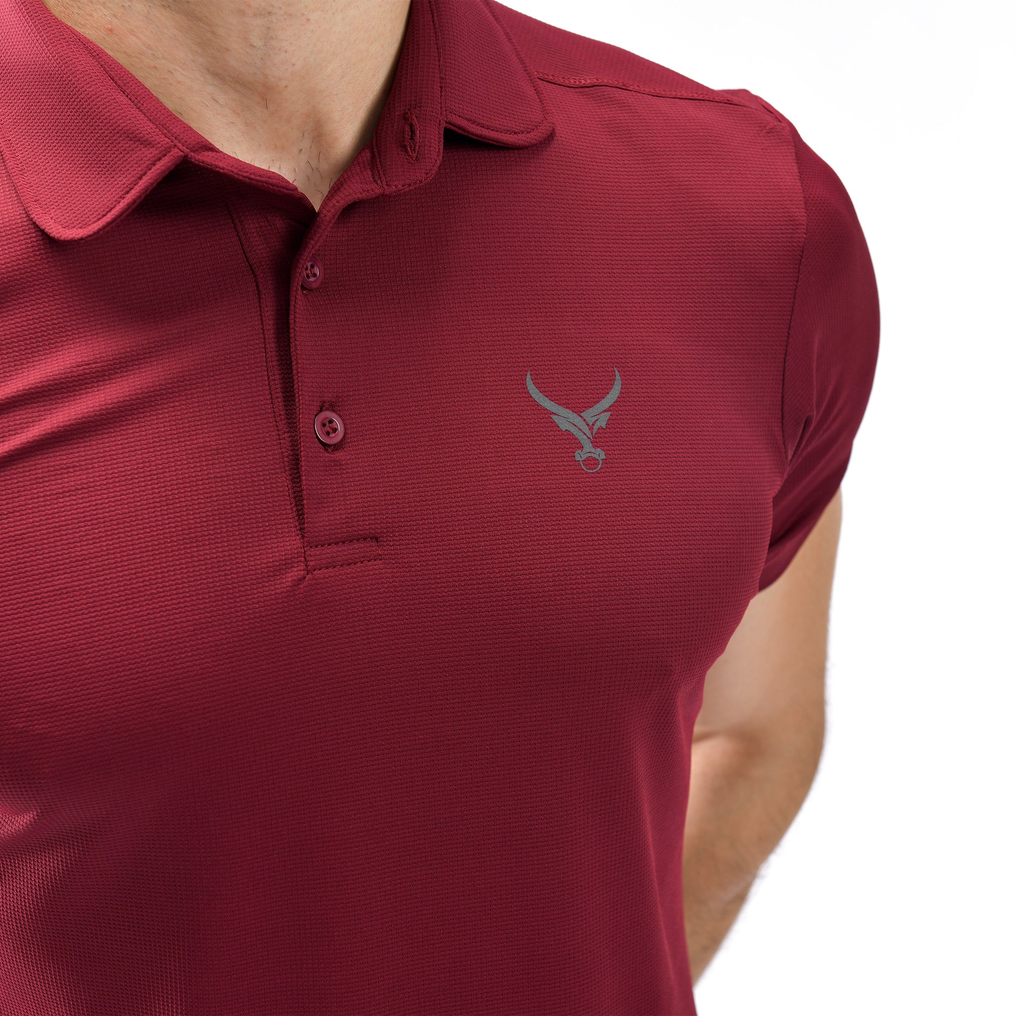 Poloshirt mit Waffelmuster