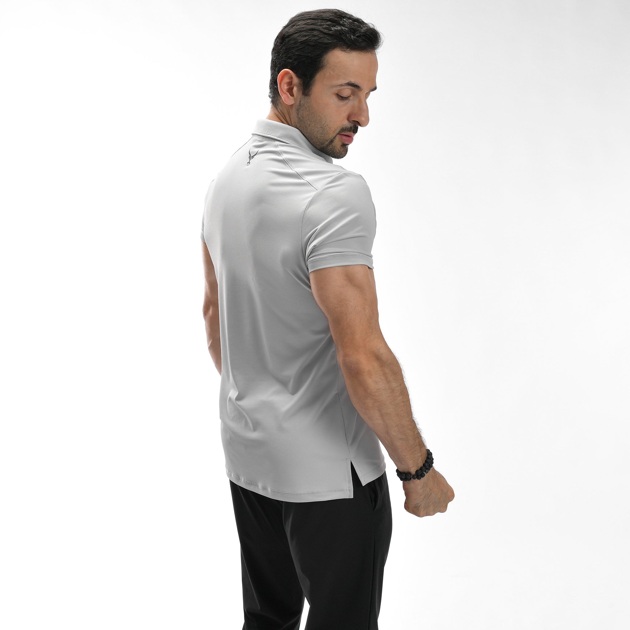 Poloshirt mit Waffelmuster