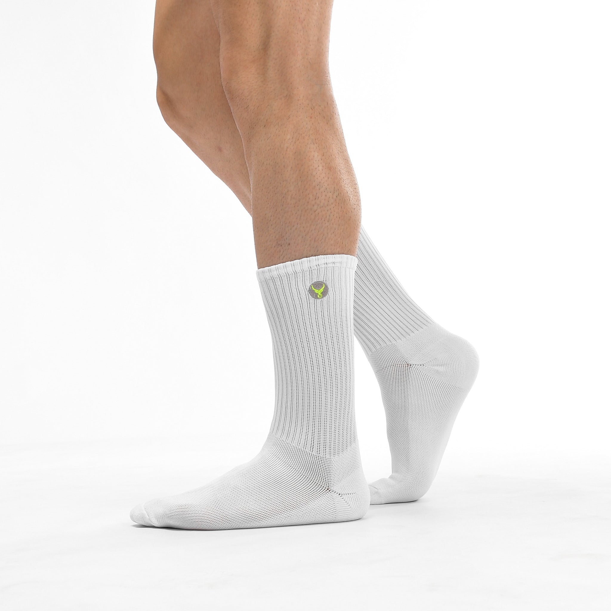 Daily Stride – Gerippte, bequeme Crew-Socken im 2er-Pack