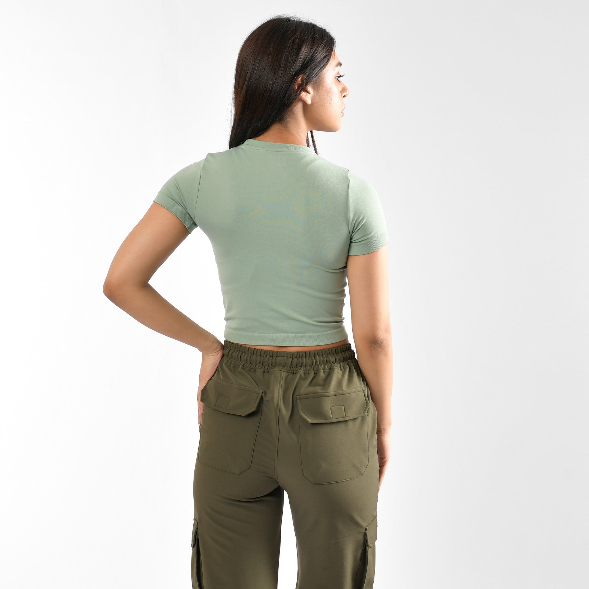 Strick Rundhals Kurzarm