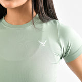 Strick Rundhals Kurzarm