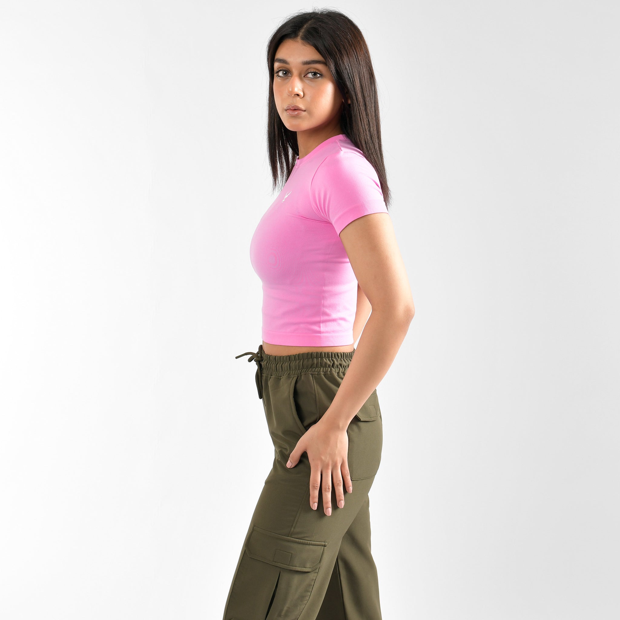 Strick Rundhals Kurzarm