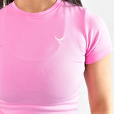 Strick Rundhals Kurzarm