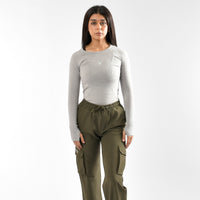 Magliette a compressione da donna a manica lunga