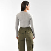 Magliette a compressione da donna a manica lunga