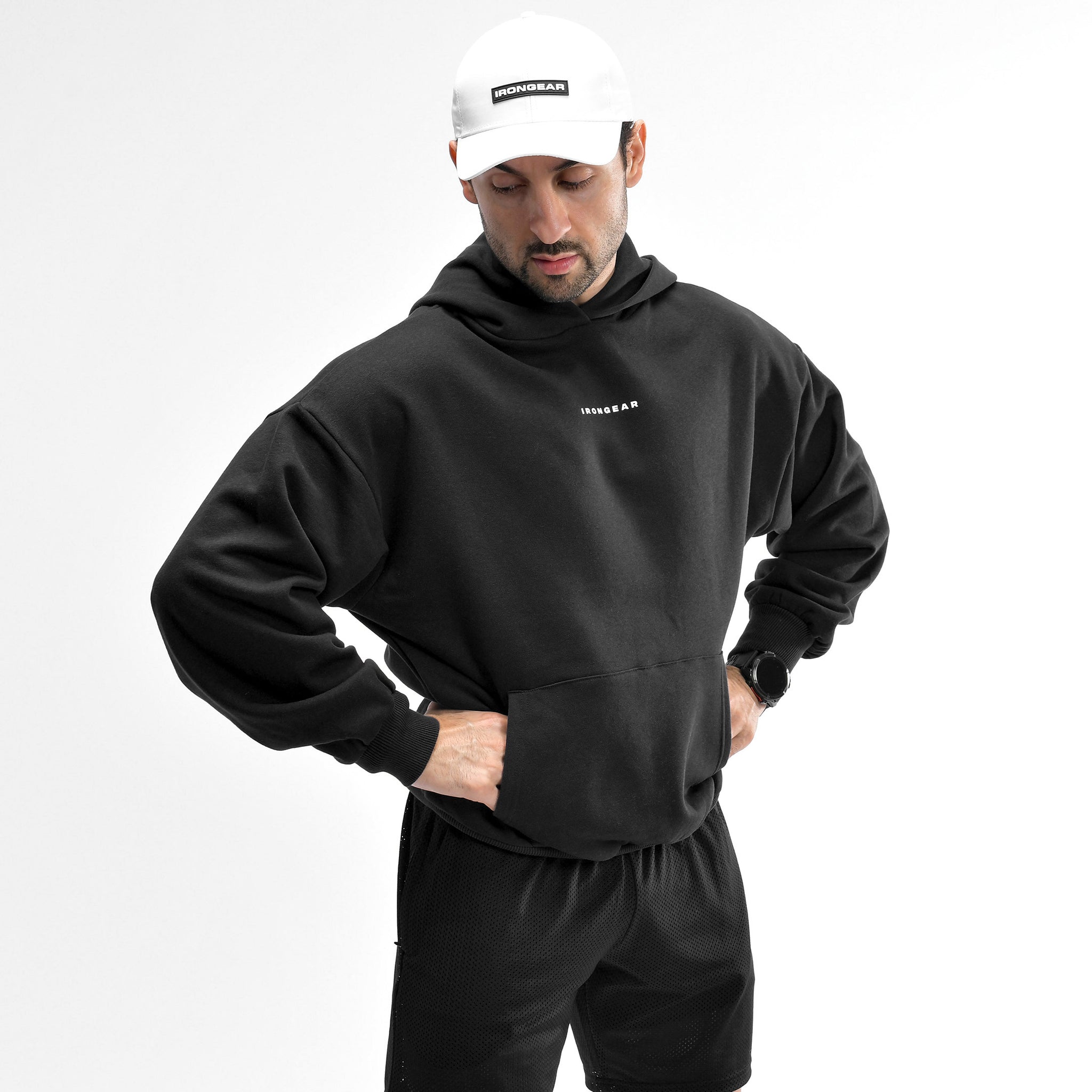 Felpa con cappuccio oversize classica unisex