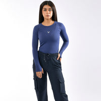 Magliette a compressione da donna a manica lunga