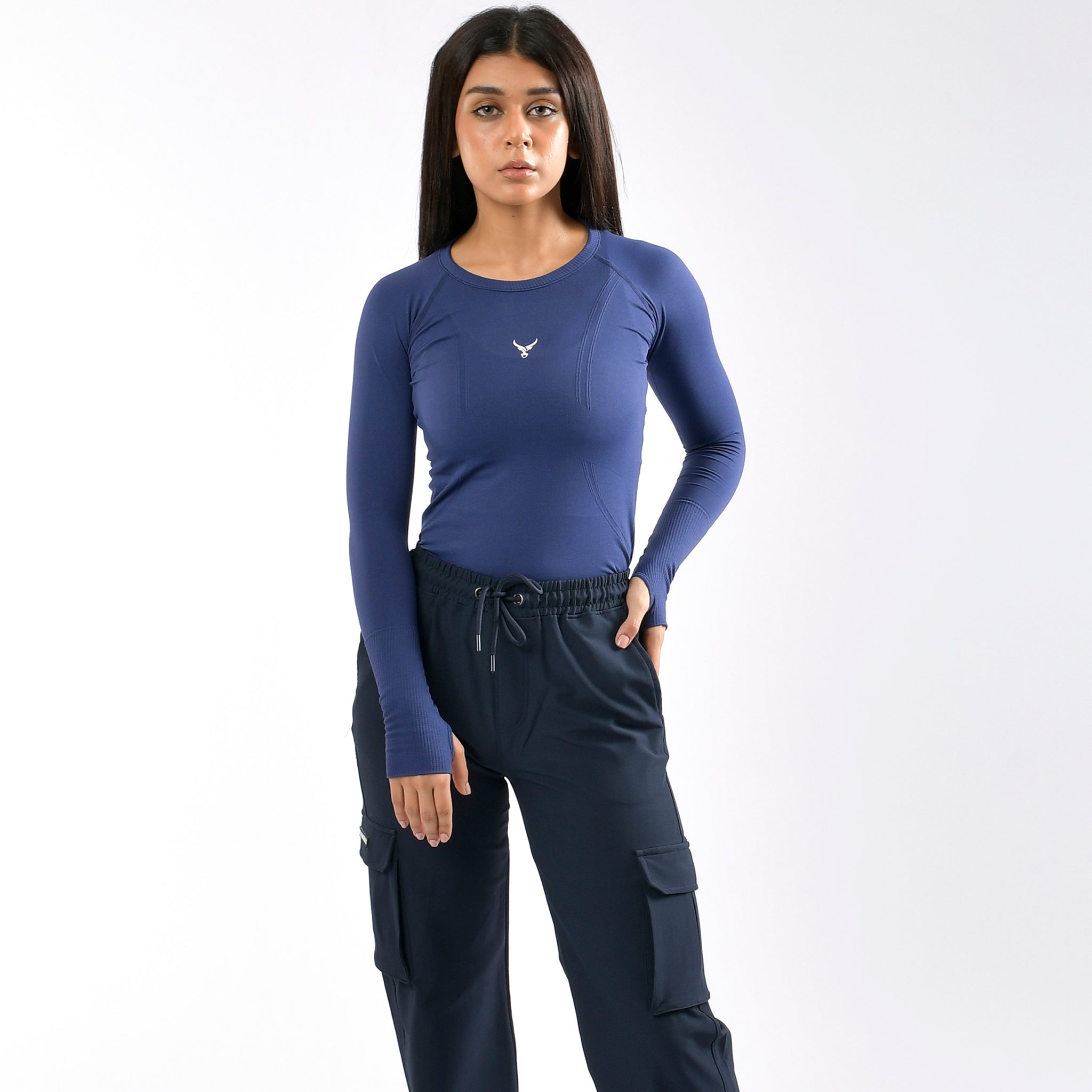 Magliette a compressione da donna a manica lunga