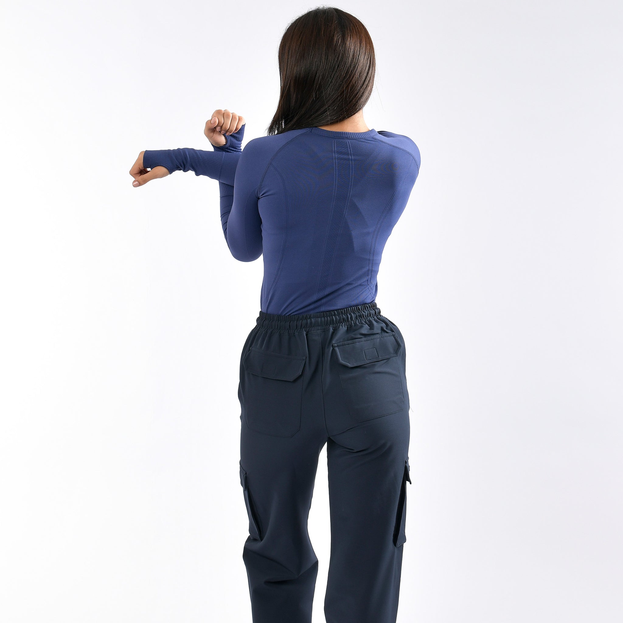 Magliette a compressione da donna a manica lunga