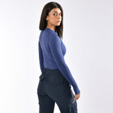 Magliette a compressione da donna a manica lunga