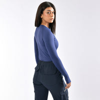 Magliette a compressione da donna a manica lunga