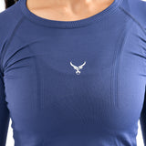 Magliette a compressione da donna a manica lunga