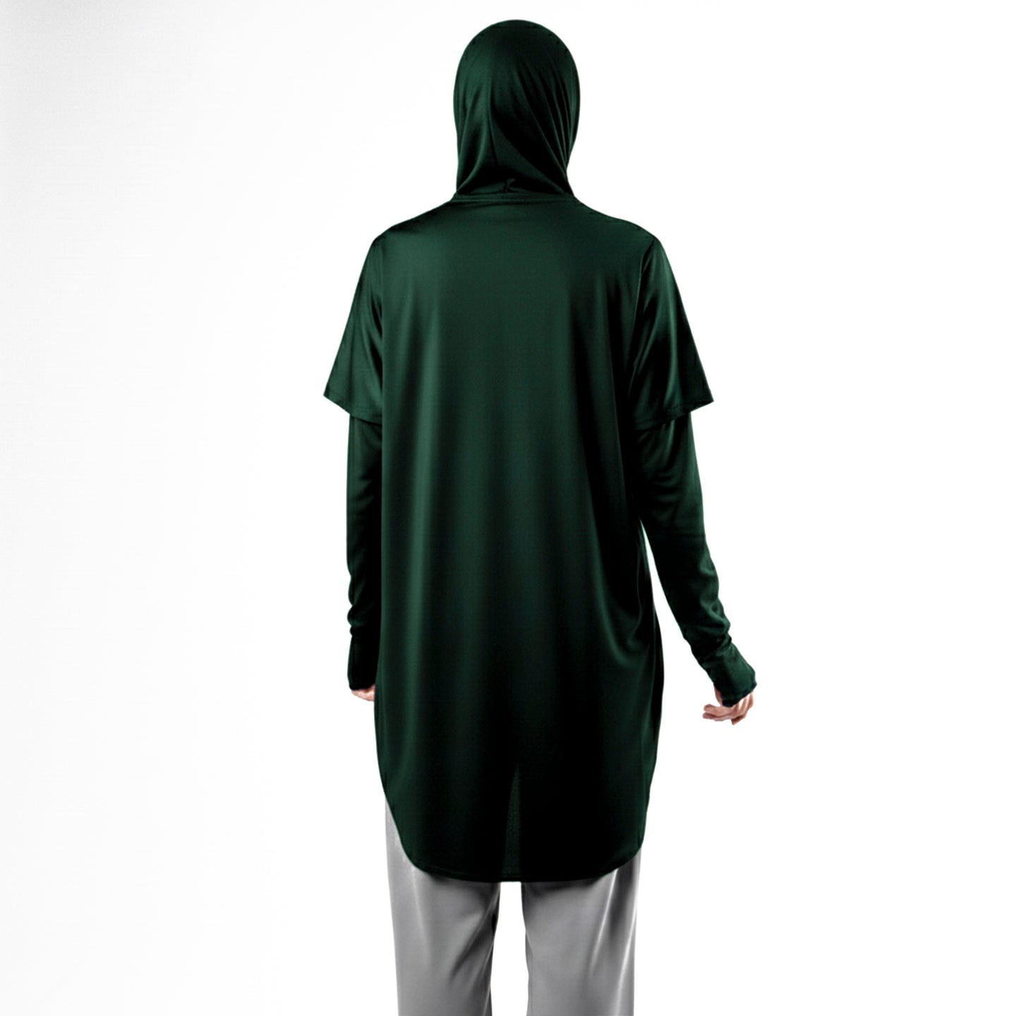 Active Abaya with Hoodie  (Full sleeves)