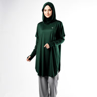 Active Abaya with Hoodie  (Full sleeves)