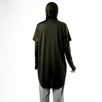 Active Abaya with Hoodie  (Full sleeves)
