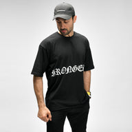 Raw Script Oversize Tee