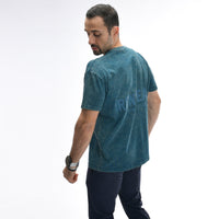 Oversize-T-Shirt mit Stone-Wash-Muster