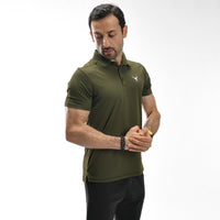 Poloshirt mit Waffelmuster