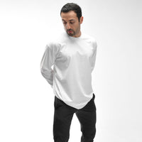 Stone Wash Langarm-T-Shirt